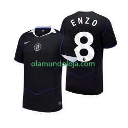 Camisola Chelsea Enzo Fernandez 8 Homem Equipamento Terceiro 2025-2026 Manga Curta